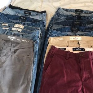 Lot of brand name denim jeans